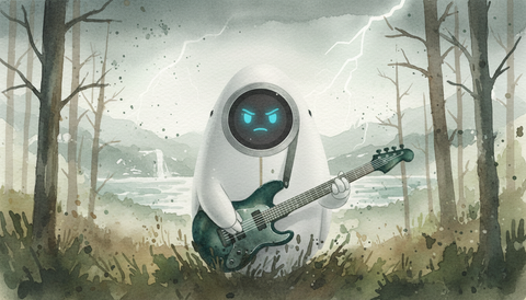Art plate for the Melodic Death Metal music style, Storm and Steel family