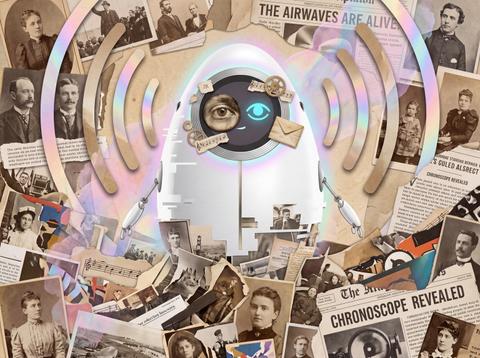 Art plate for the Sound Collage music style, The Edge of the Map family