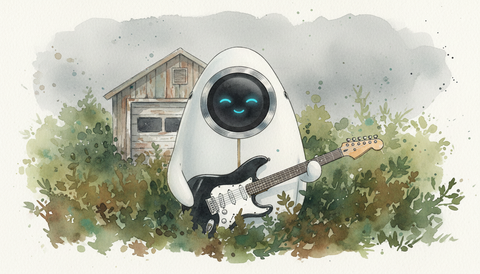 Art plate for the Grunge music style, Electric Roads family