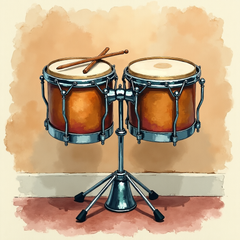 Illustrated MUSAI Song art plate, Salsa Dura style