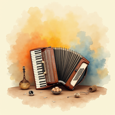 Art plate for the Cuarteto Cordobés music style, The Party That Never Ends family