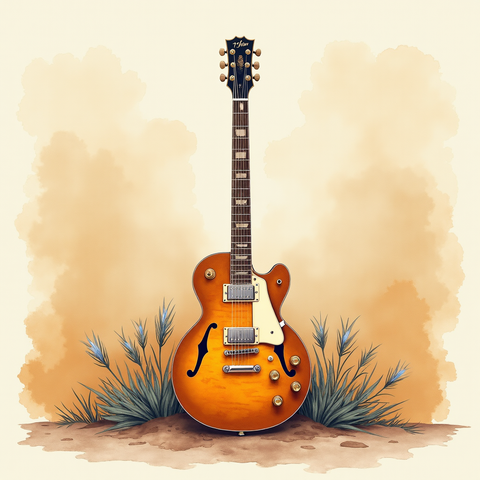 Art plate for the Blues Clásico music style, Smoke and Midnight family