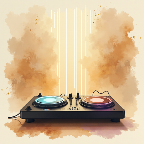 Art plate for the House music style, Machines That Dream family