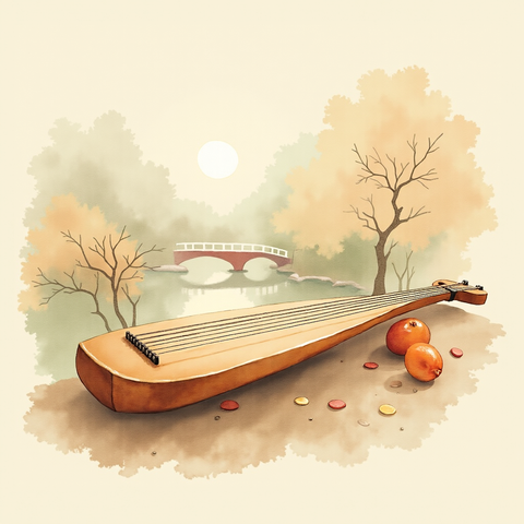 Art plate for the Tradicional Japonés music style, Distant Worlds family