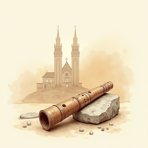 Art plate for the Duduk Armenio music style, Distant Worlds family
