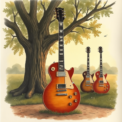 Art plate for the Southern Rock music style, Dust and Highway family