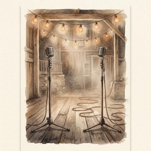 Art plate for the Country Duet music style, Dust and Highway family