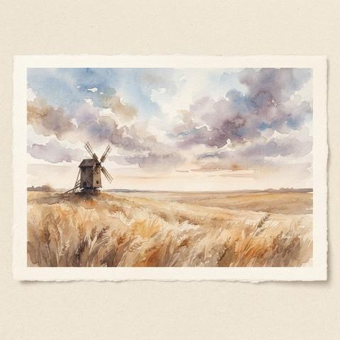 Art plate for the Prairie Ballad music style, Dust and Highway family