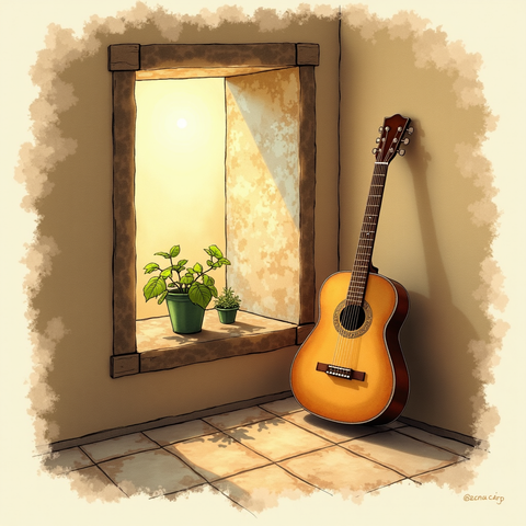 Art plate for the Irish Ballad music style, Roots That Hold Fast family
