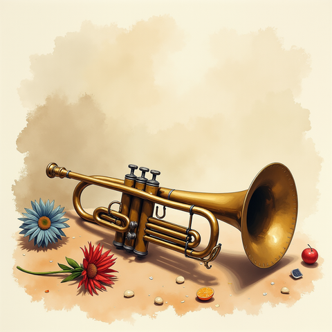 Art plate for the Balkan Brass music style, Roots That Hold Fast family