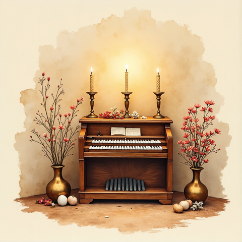Art plate for the Bhajan Devocional music style, Sacred Ground family