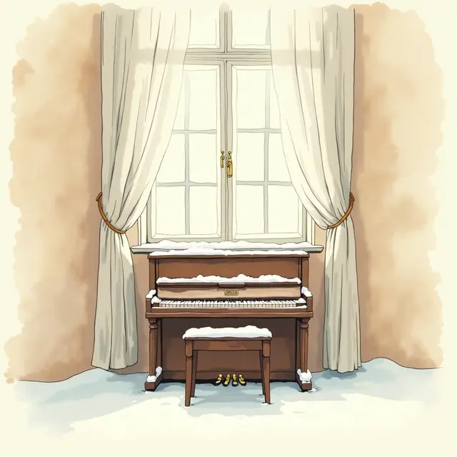 Lámina del estilo musical Ambient Piano, familia Silencio que respira