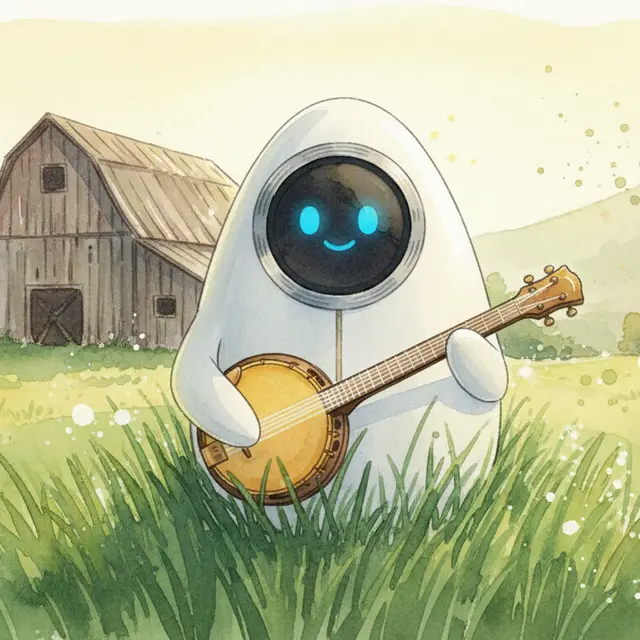 Lámina del estilo musical Bluegrass, familia Raíces que no se sueltan