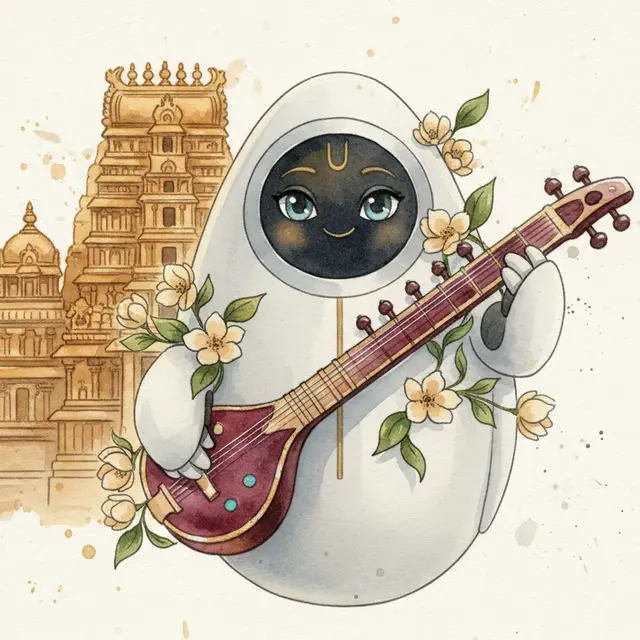 Lámina del estilo musical Carnática, familia Mundos lejanos