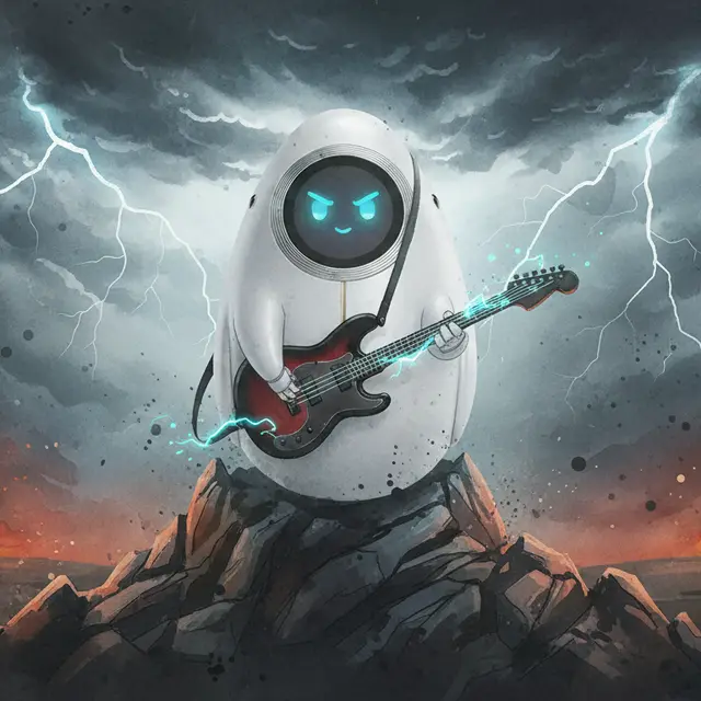 Lámina del estilo musical Heavy Metal, familia Tormenta y acero