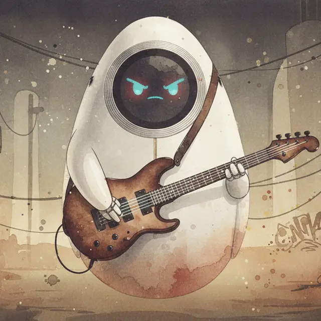 Lámina del estilo musical Nu-Metal, familia Tormenta y acero