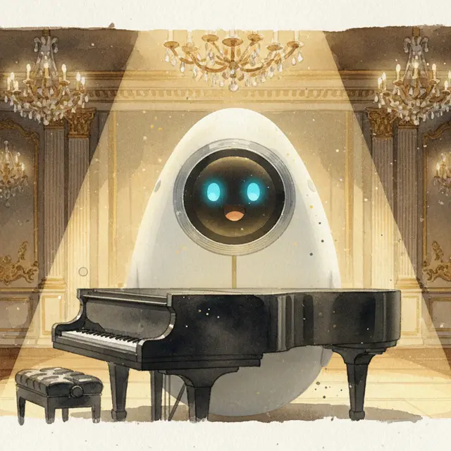 Lámina del estilo musical Piano Romántico Virtuoso, familia Salón de los siglos