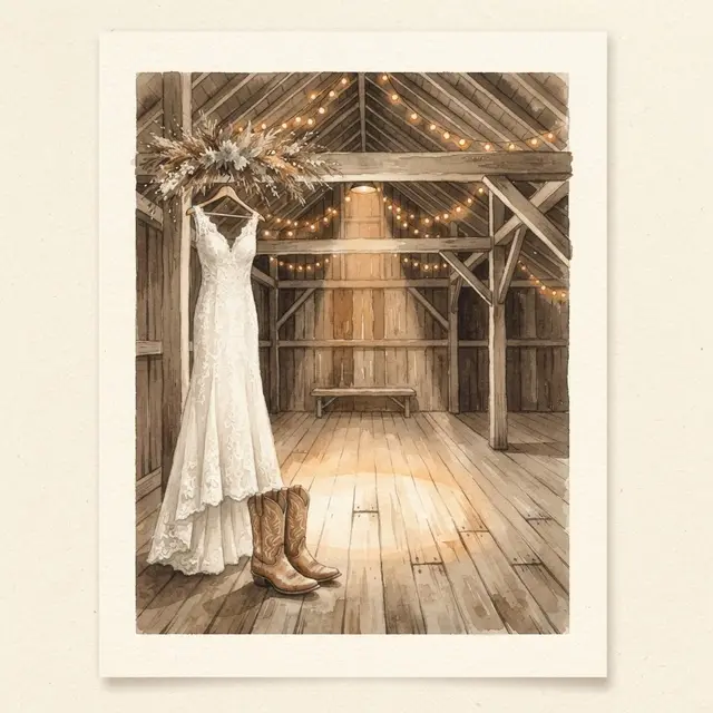 Lámina del estilo musical First Dance Country, familia Polvo y carretera