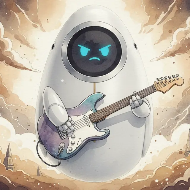 Lámina del estilo musical Progressive Metal, familia Tormenta y acero