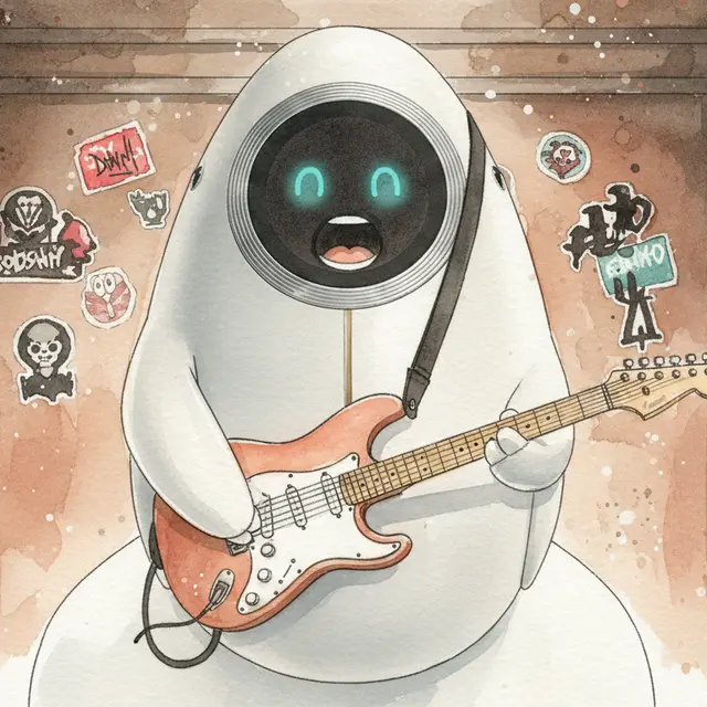 Lámina del estilo musical Punk Rock, familia Caminos eléctricos