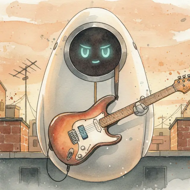 Lámina del estilo musical Rock Urbano, familia Caminos eléctricos