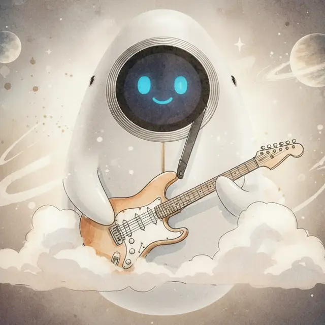 Lámina del estilo musical Space Rock, familia Niebla y nostalgia